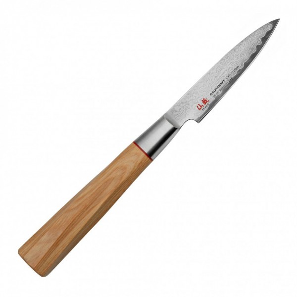 Ніж кухонний овочевий 80 мм Suncraft Senzo Twisted Octagon (TO-01)