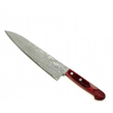 Ніж кухоний Gyuto (Шеф) 210 мм лезо, HRC63 дамаск,HSS R2, HONMAMON (4582243651745)