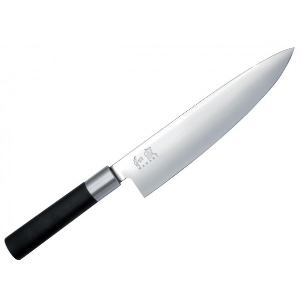 Ніж кухонний Шеф 200 мм KAI Wasabi Black (6720C)