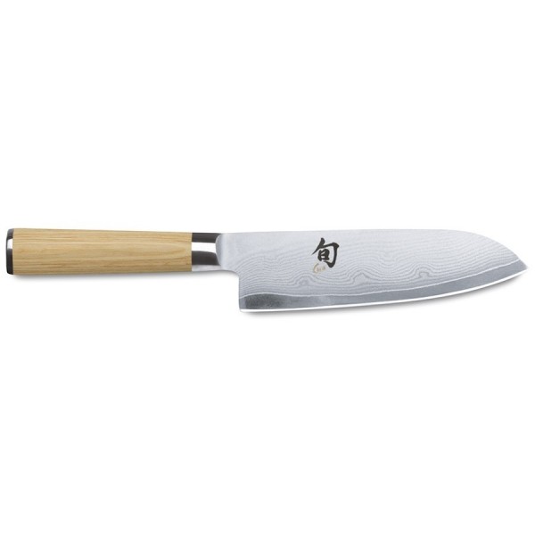Кухонний ніж KAI Shun Classic White Сантоку 180 мм (DM-0702W) (Уцінка)