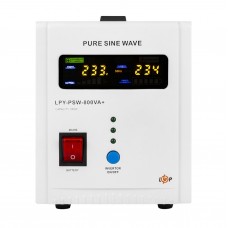 ДБЖ з правильною синусоїдою 12V LPY-PSW-800VA+(560Вт)5A/15A  (Безкоштовна доставка)