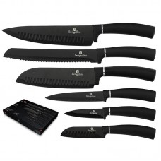 Набір ножів 6 предметів Berlinger Haus Matte Black Collection (BH-2383)