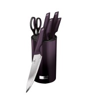 Набір ножів із 7 предметів Berlinger Haus Purple Eclipse Collection (BH-2798)
