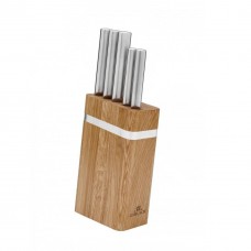 Набір з 5 кухонних ножів та підставки Gerlach Ambiente Oak (5901035506527)