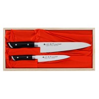 Набір з 2-х кухонних ножів у подарунковій коробці Satake Hiroki (HG8341W)