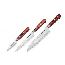 Набір із 3 кухонних ножів з больстером Samura Kaiju (SKJ-0220B)
