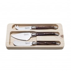 Набір із 3 ножів для сиру Style de Vie Premium Line (KaasDarkWood3Del)