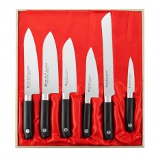 Набір із 6 кухонних ножів Satake Swordsmith (HG8327W)