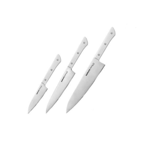Набір кухонних ножів із 3 предметів Samura Harakiri (SHR-0220W)  (Безкоштовна доставка)