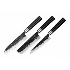 Набір з 3-х кухонних ножів Samura Blacksmith (SBL-0220)  (Безкоштовна доставка)