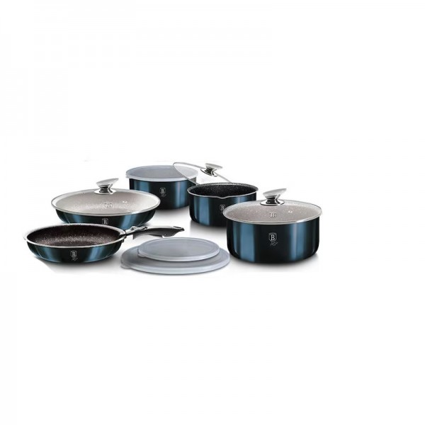 Набір посуду 12 предметів Berlinger Haus Metallic Line Aquamarine Edition (BH-6101)