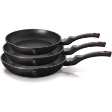 Набір сковородок із 3 предметів Berlinger Haus Black Rose Collection (BH-6158)