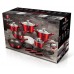 Набір посуду з 18 предметів Berlinger Haus Metallic Line Burgundy Edition (BH-7035)
