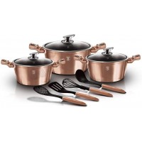 Набір посуду 10 предметів Berlinger Haus Metallic Line Rose Gold Edition (BH-6151)