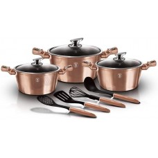 Набір посуду 10 предметів Berlinger Haus Metallic Line Rose Gold Edition (BH-6151)