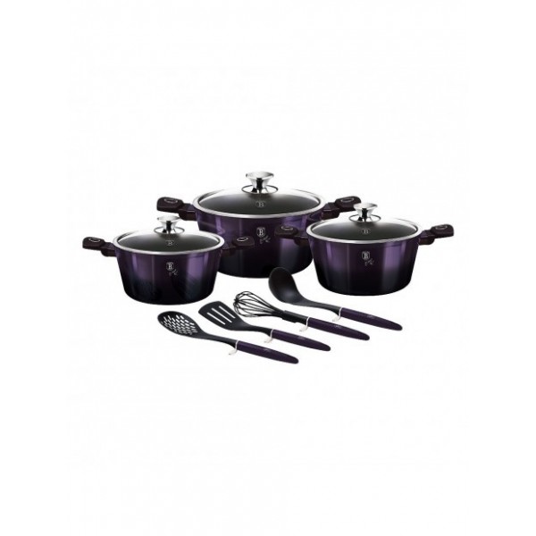 Набір посуду 10 предметів Berlinger Haus Purple Eclipse Collection (BH-7141)