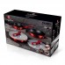 Набір сковорідок Berlinger Haus Metallic Line Burgundy Edition 3 предмети (BH-7053)