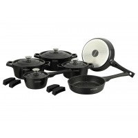 Набір посуду 14 предметів Royalty Line (RL-OS1014M Black)