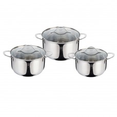Набір посуду з нержавіючої сталі 6 предметів Berlinger Haus Silver Jewellery Collection (BH-6662)