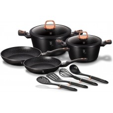 Набір посуду 10 предметів Berlinger Haus Black Rose Collection (BH-6149)