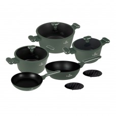 Набір посуду 10 предметів Berlinger Haus Matte Green Collection (BH-8207)