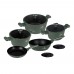 Набір посуду 10 предметів Berlinger Haus Matte Green Collection (BH-8207)