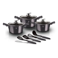 Набір посуду 10 предметів Berlinger Haus Metallic Line Carbon Pro Edition (BH-6919)