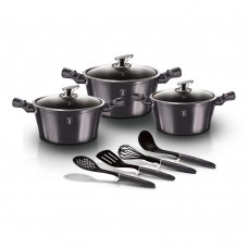 Набір посуду 10 предметів Berlinger Haus Metallic Line Carbon Pro Edition (BH-6919)