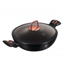 Вок із кришкою 30 см Berlinger Haus Black Rose Collection (BH-7112)