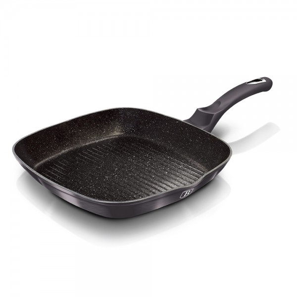 Сковорода-гриль 28 см Berlinger Haus Metallic Line Carbon Pro Edition (BH-6901)