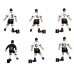 Комплект запасних гравців для настільного футболу Stiga Team White/Black (7113-2043-21)