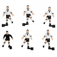 Комплект запасних гравців для настільного футболу Stiga Team White/Black (7113-2043-21)
