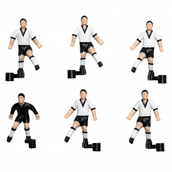 Комплект запасних гравців для настільного футболу Stiga Team White/Black (7113-2043-21)